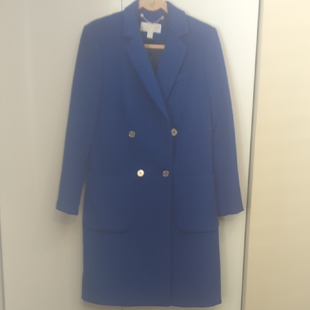 Michael Kors Cobalt Blue Long Blazer